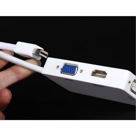 Dream-Adaptateur Mini-DisplayPort vers HDMI DVI VGA (1/3)