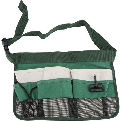 Sac ceinture électricien – multi poches – épaisse – vert – ceinture renforcée – rangement outils (1/5)