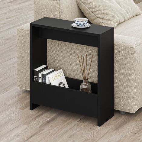 Decortie Simpi Modern Side End Table Multipurpose With Creativeness H 60cm 2 Tier - Black Bute