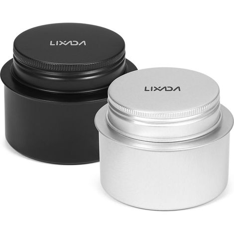 Lixada Tragbarer Mini-Spirituskocher aus Aluminiumlegierung mit Deckel für Outdoor-Camping, Wandern, Rucksackreisen und Kochen