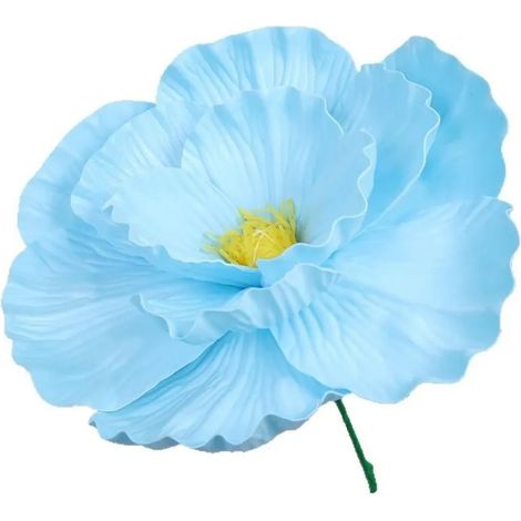 Wasserfeste künstliche Mohnblumen, 40 cm, Stahlblau (1/5)