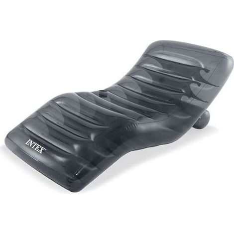 Trade Shop - Kühle graue Matratze Transparente Lounge aufblasbar 191x99 cm Molle 56875 - (1/3)