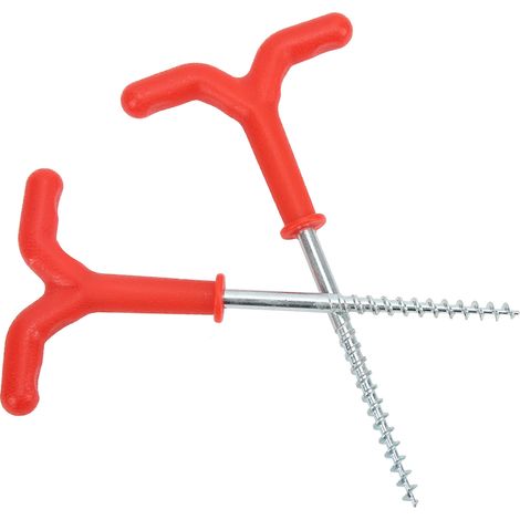 Support de perche pêche glace en Y avec ancrage vissé et support canne (1/5)