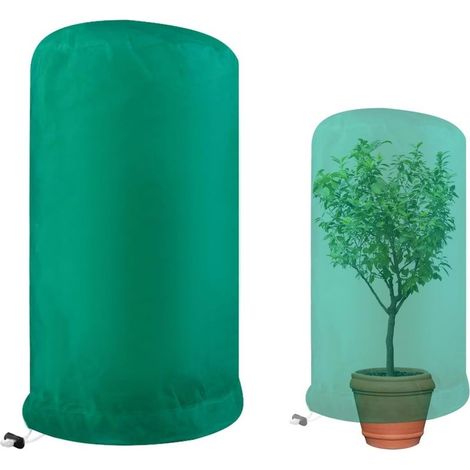 Housse D'hivernage Housse de Protection pour Plantes Réutilisable Voile Hivernage Plante avec Cordon et Fermeture éclair Voile D' Hivernage pour Protection des Plantes D'hiver de Givre Insectes (1/5)
