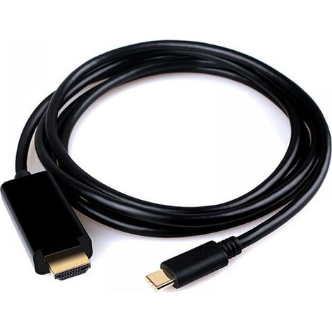 Adaptateur convertisseur vidéo vers câble 4K, cordon de type C vers 4K de 1,8 m