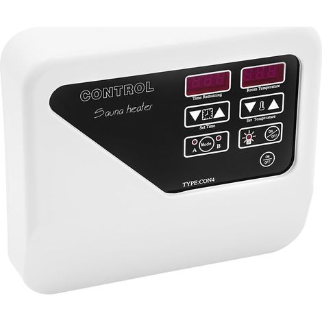Poêle de sauna 3-9 kW - Contrôleur numérique 380 V-415 V - Commande externe de sauna - Affichage numérique externe - Protection contre les fuites et fonction mémoire pour saunas, bains, spas, centres (1/5)