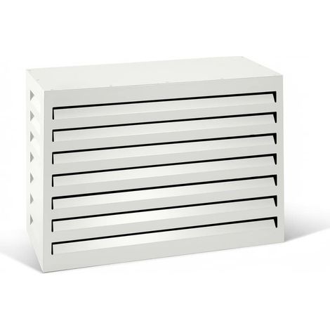 Varan Motors - SHWACC001-WH Copertura per impianto di climatizzazione in acciaio zincato bianco 90x40x60 cm � Copertura per unit� esterna di pompa di calore e climatizzatore (1/5)