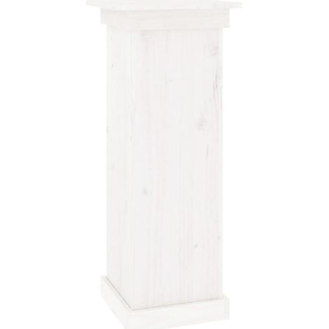 Maison Exclusive - Blumenständer Weiß 40x40x90 cm Massivholz Kief