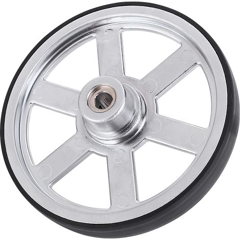 Roue de robot en métal de 90 mm avec bonne adhérence et bande de roulement en néoprène - Pièces détachées pour robots industriels (1/5)
