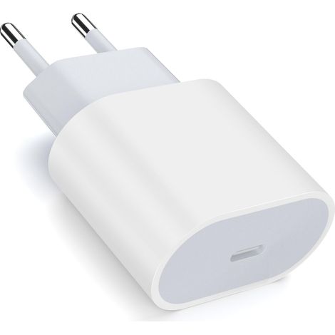 Chargeur iphone 20W, 20W Chargeur USB C Alimentation Chargeur Rapide iphone Voyage Chargeur PD3.0 Prise USB C Compatible avec iPhone 14/13/12/SE/11 Pro iPad (1/5)