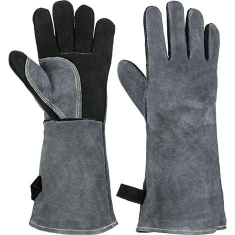 Gants de soudage travaill un barbecue Glants à manches longues résistantes la chaleur du jardin,35.5×14cm (1/5)
