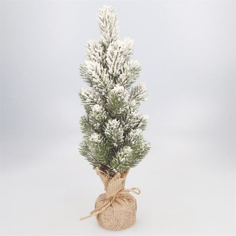 Albero di Natale "Gatel" Ø20x40cm verde e marrone (non illuminato)