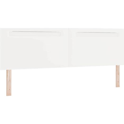 vidaXL Testiera LED Bianco 180 cm Pelle Sintetica (1/5)