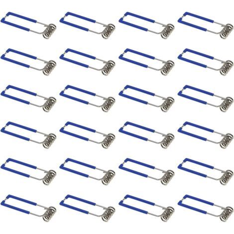 Lot de 24 pinces de fixation à ressort pour spot encastré GU10 MR16 1,5 x 60 mm (1/5)