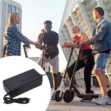 Chargeur pour Xiaomi M365, 42V 2A Adaptateur Secteur Alimentation Chargeur, Chargeur Trotinette Electrique avec (1/4)