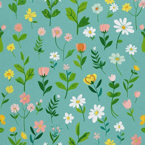 Tela decorativa para exteriores Oxford - Motivo primaveral I DX7532 (1/5)