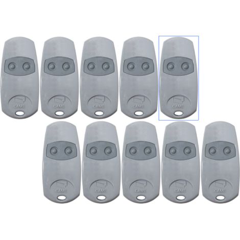 Télécommande 2 canaux 433,92 MHz – Compatible avec CAME TOP – Alimentation 2 piles CR2016 – Portée 50-150m – Lot de 10 pièces (1/4)