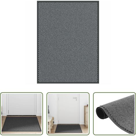 vidaXL Paillasson anti-saleté -  Paillasson anthracite 90x120 cm (1/5)
