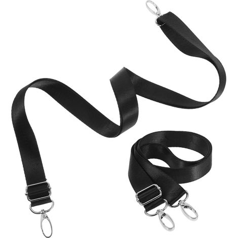 Attelles Élastiques pour Jambes de Cheval 2 Pièces en Nylon Noir avec Mousquetons Doubles Pivotants, Réglables et Faciles à Utiliser pour Compétitions et Élevages (1/5)