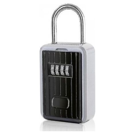 1 Stück Sicherer Schlüsselsafe Wandmontierter Schlüsselsafe mit 4-stelligem Digitalcode Extra Großer Schlüsselsafe für den Außenbereich mit Griff (1/5)