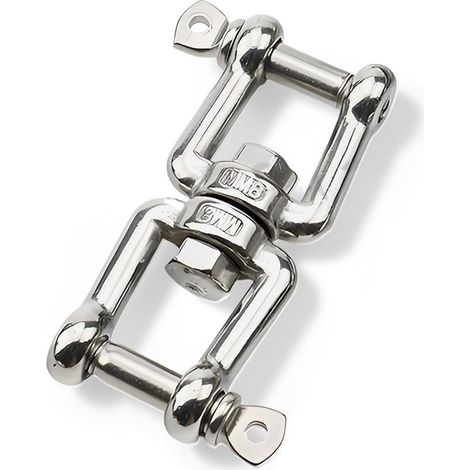 Stainless Steel Swivel Ring Swivel Shackle Connector Swivel Heavy Duty Double Shackle for Hanging Chair Swing Punch Bag Yoga Navy (1/5)