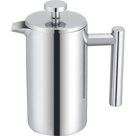 Fosa Cafetière à Piston Presse française en Acier Inoxydable Double Paroi avec Filtres 350ML (1/4)