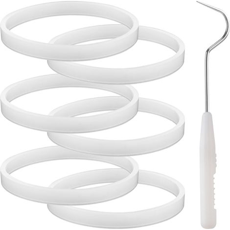 6pcs Blender Seal Ring 10cm Replacement Silicone O-Rings with Hook for Extractor CT680 BL456-30 BL480 BL681A BL682 BL640 (1/5)