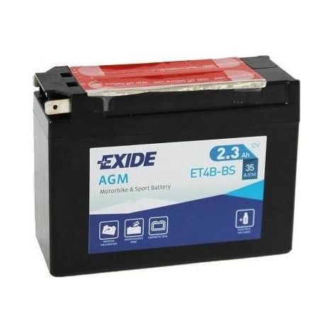 Batterie moto Exide ET4B-BS YT4B-BS 12v 2.3ah 35A (1/2)