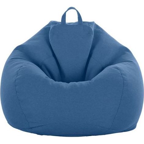 Sac de canapé Lazy Housse de Canapé Inclinable Tissu Housses de Fauteuil Housse de Chaises sans Remplissage Siège Pouf Feuilletée Tatami Salon Meubles (Bleu, 60x75cm) (1/5)
