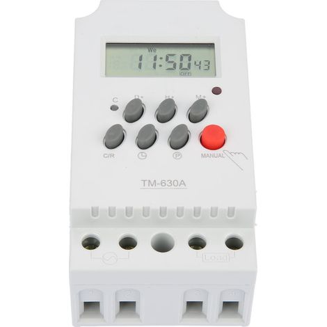 TM630A AC220V Mini LCD Digitaler Mikrocomputer-Steuer-Leistungs-Timer-Schalter (AC220V) (1/5)
