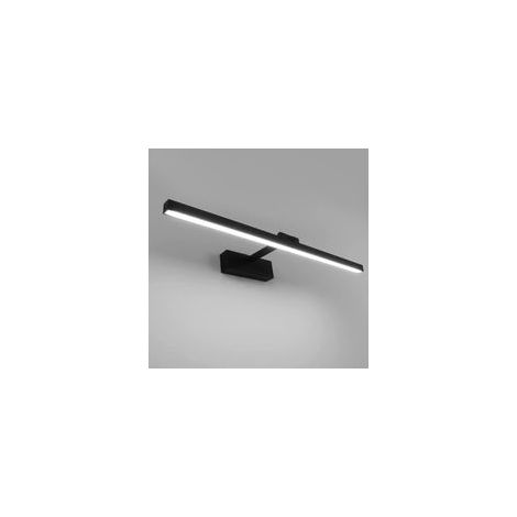 Lampe Miroir LED Salle de Bain 50cm, 12W, IP44 Étanche Applique Murale Salle de Bain 180° Rotatif, Lumière Miroir Salle de Bain Moderne, Blanc Froid 5500K, Schwarz,Noir [Classe énergétique F] (1/5)