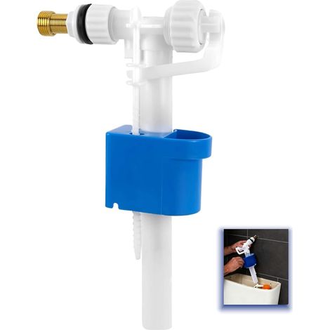 Valve de remplissage universelle pour réservoir de chasse, réglable, silencieuse et économe en eau (1/5)