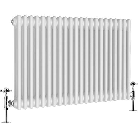 Warmehaus Traditional Triple Column White Radiator 600 x 1010mm (1/4)