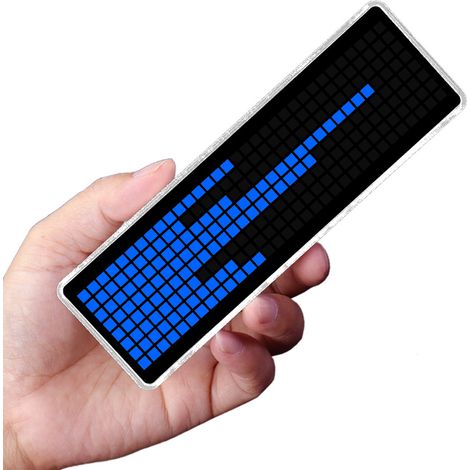 Kit di visualizzazione dello spettro musicale a LED blu con 256 LED, orologio, componenti elettronici per illuminazione ambientale da ufficio, 16 modalità di salto. (1/5)