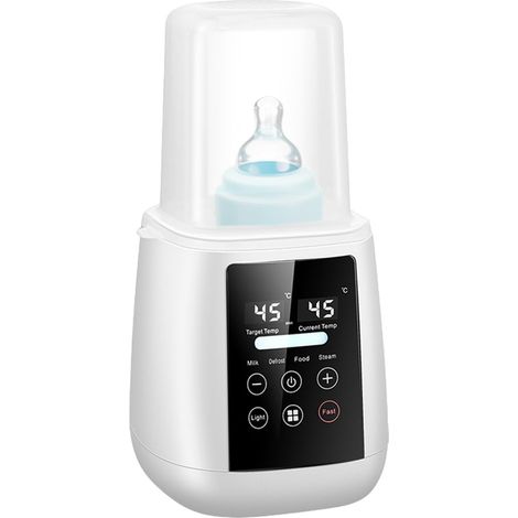 Babyflaschenwärmer, 6-in-1 elektrischer Schnellflaschenwärmer, Nahrungswärmer, Schnellmilchwärmer für Babys, multifunktionaler Babyflaschenwärmer für Muttermilch und Säuglingsnahrung, automatische Abs