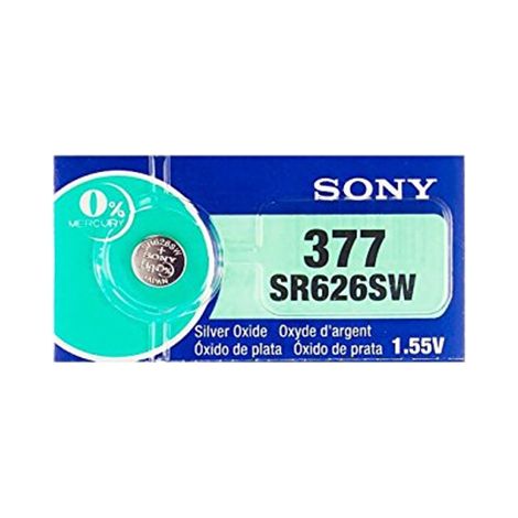Caja de 10 pilas de botón SR626SW de 1,55V sin mercurio (1/2)
