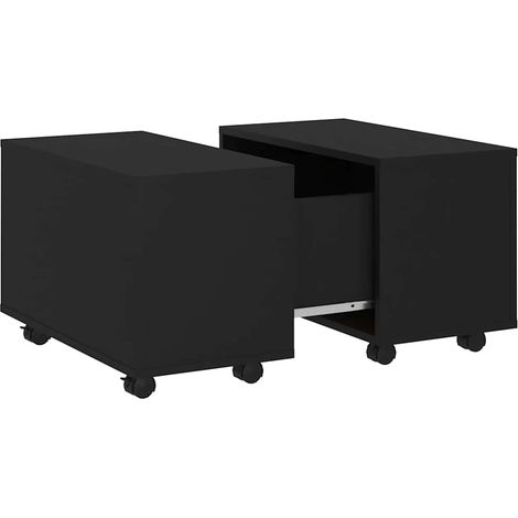 vidaXL Tavolino da Salotto Nero 60x60x38 cm in Legno Multistrato (1/5)