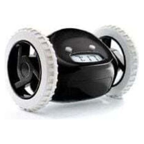 Runaway Alarm Clock On Wheels, Black (1/2)