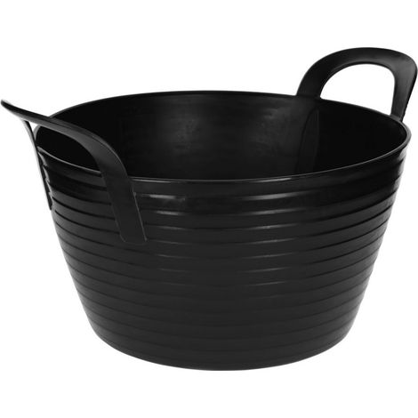 Kerbl Trog FlexBag schwarz (Fassungsvermögen 12 Liter, Futtereimer) 3228264