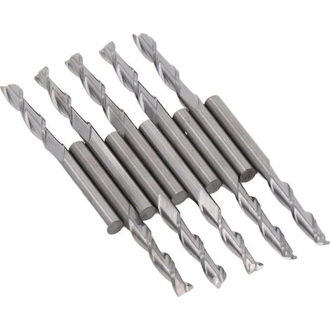 10-teiliges Fräser-Set aus HSS-Stahl (1/8 Zoll) für Kunststoff und Holz