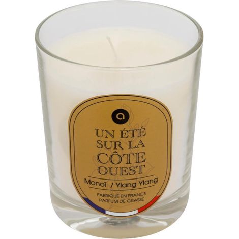 Bougie Parfumée en Verre "Nibi" 180g Monoï & Ylang Ylang (1/2)