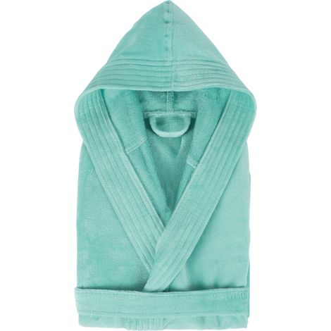 Peignoir adulte à capuche COOL en velours M (1/5)