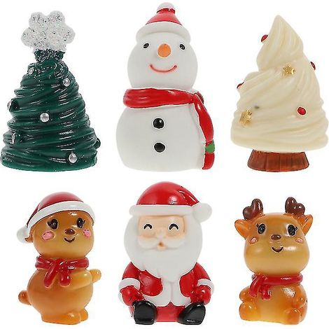 Lot de 6 décorations de Noël en résine (1/3)
