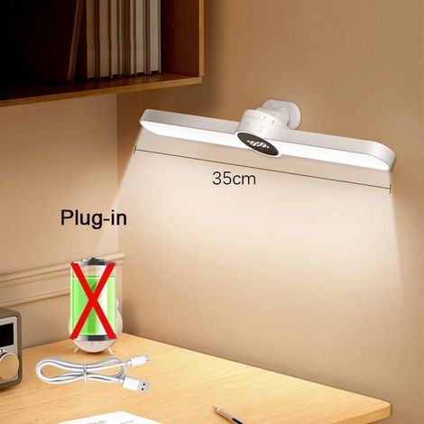 Lampe de table LED (à brancher), lampe horloge magnétique suspendue, rechargeable par USB (1/5)