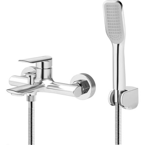 Wannenarmatur mit Duschset, ALETTA CROMO, chrom