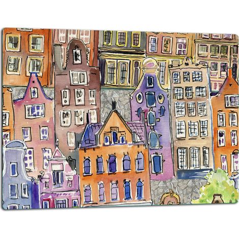 Planche à découper en verre 52x40 ville (1/5)