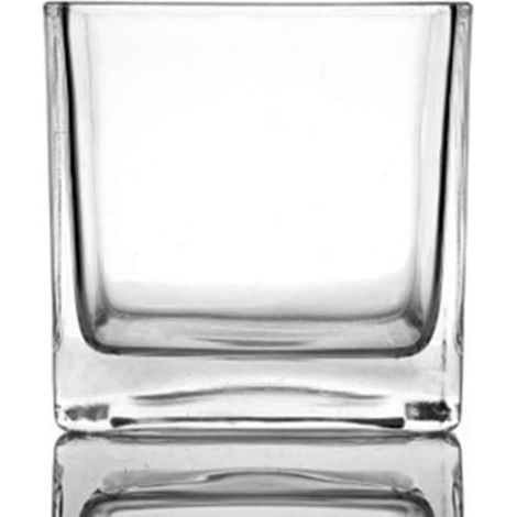 de 4 pots de fleurs carrés en verre délicat résistants à la (1/5)