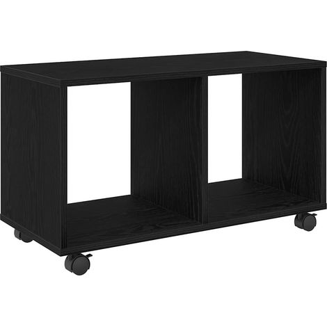 Maison Exclusive - Beistelltisch mit Regal Schwarz Eichen-Optik 7