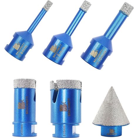 Fliesenlochsägen Set Diamant 6 8 10 25 35mm M14 Fliesen size13 6 (1/5)