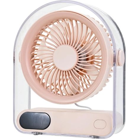 Petit Ventilateur de Bureau Affichage Numérique USB à (1/5)